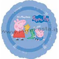 PALLONE 18" BLU "PEPPA PIG"