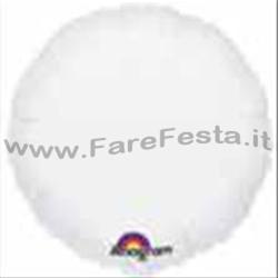 PALLONE TONDO BIANCO METALLICO