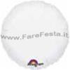 PALLONE TONDO BIANCO METALLICO