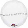 PALLONE TONDO BIANCO METALLICO