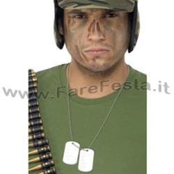 PIASTRINE MILITARI CON CATENA