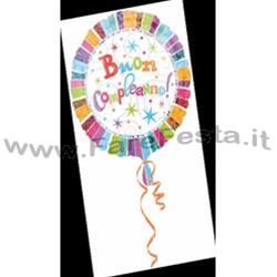 PALLONE "BUON COMPLEANNO" PRISMATICO