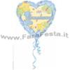 PALLONE "1° COMPLEANNO" CELESTE