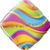 PALLONE QUADRATO STRISCE COLORATE