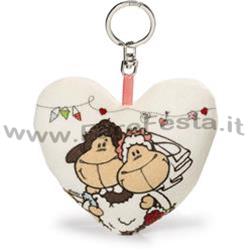 CUORE IN PELUCHE MARCIA NUZIALE 10CM