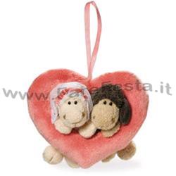 CUORE IN PELUCHE DECORATIVO 12,5X9,5CM