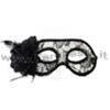 MASCHERA NERA CON PIZZO 24X8CM