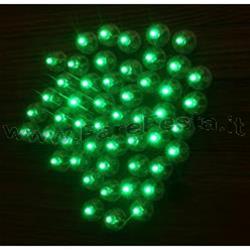 50 LED LUMINOSI  A LUCE VERDE PER PALLONE - PALLONCINO - BALLOON