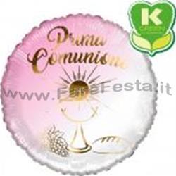 PALLONE "PRIMA COMUNIONE" ROSA